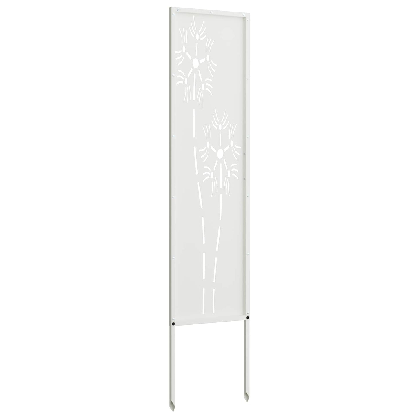 Garten Sichtschutz-Leinwand Weiß 32 x 140 cm
