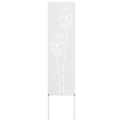 Garten Sichtschutz-Leinwand Weiß 32 x 140 cm