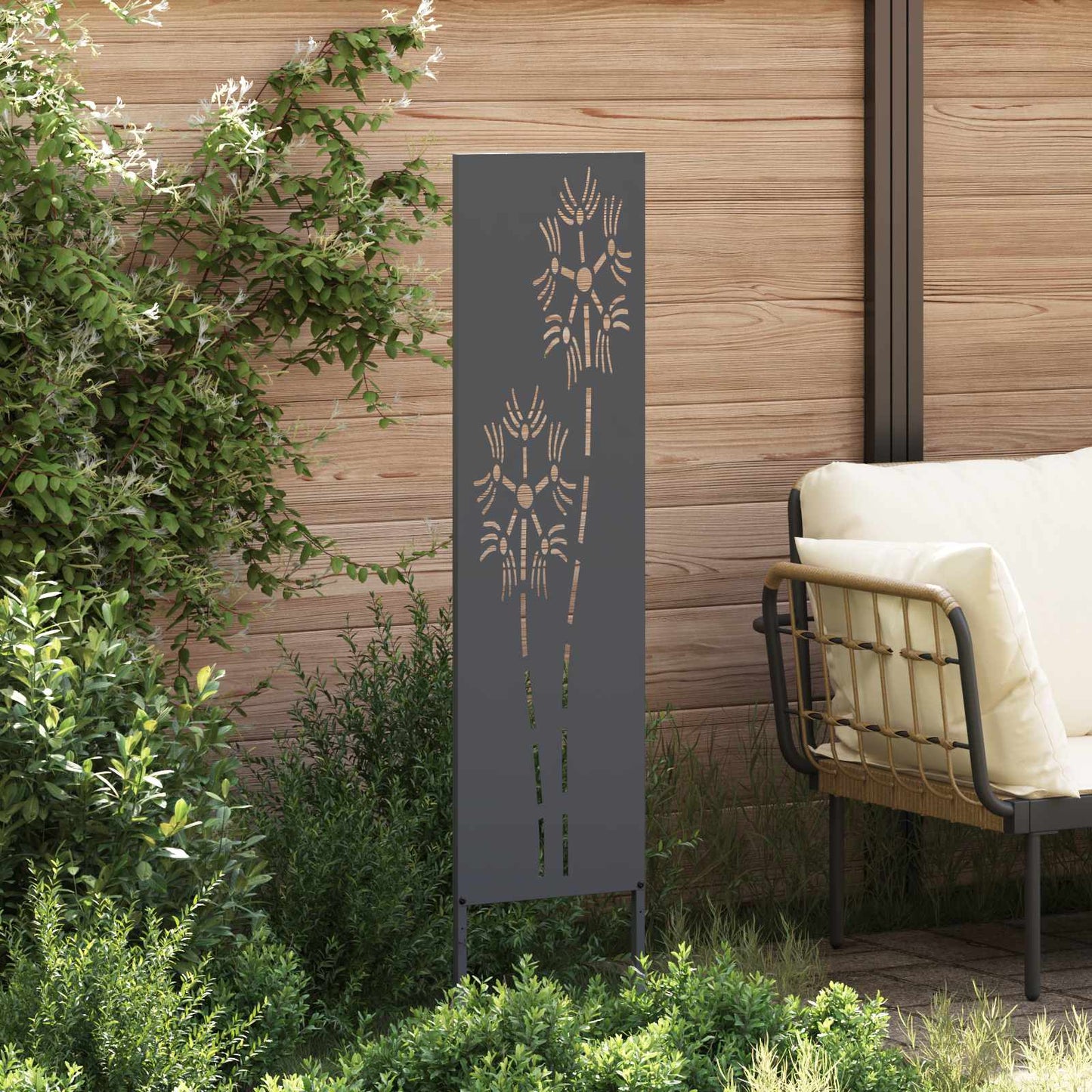 Garten Sichtschutz-Leinwand Anthrazit 32 x 140 cm