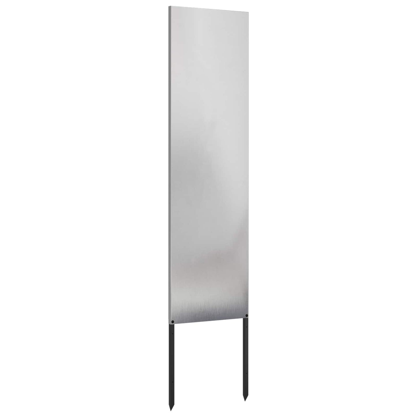 Garten Sichtschutz-Leinwand Silber 32 x 140 cm Edelstahl