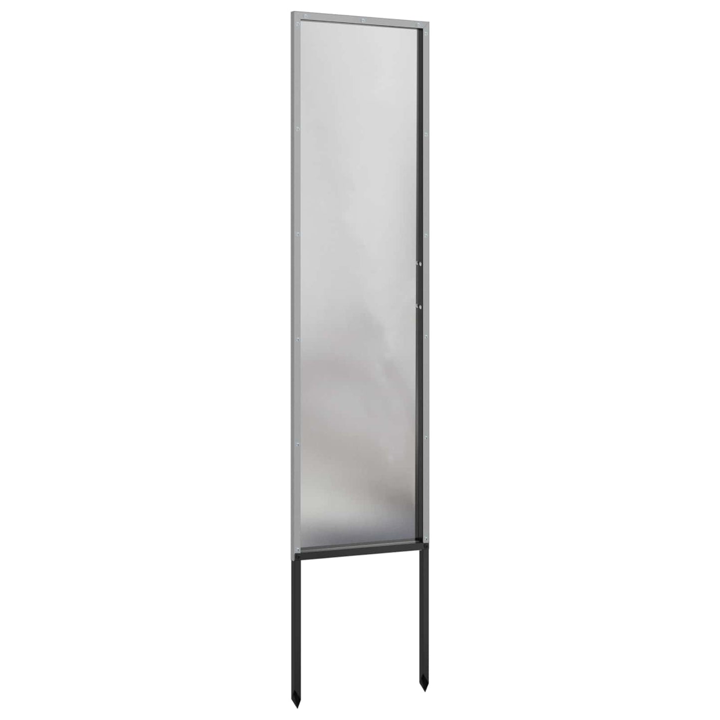 Garten Sichtschutz-Leinwand Silber 32 x 140 cm Edelstahl