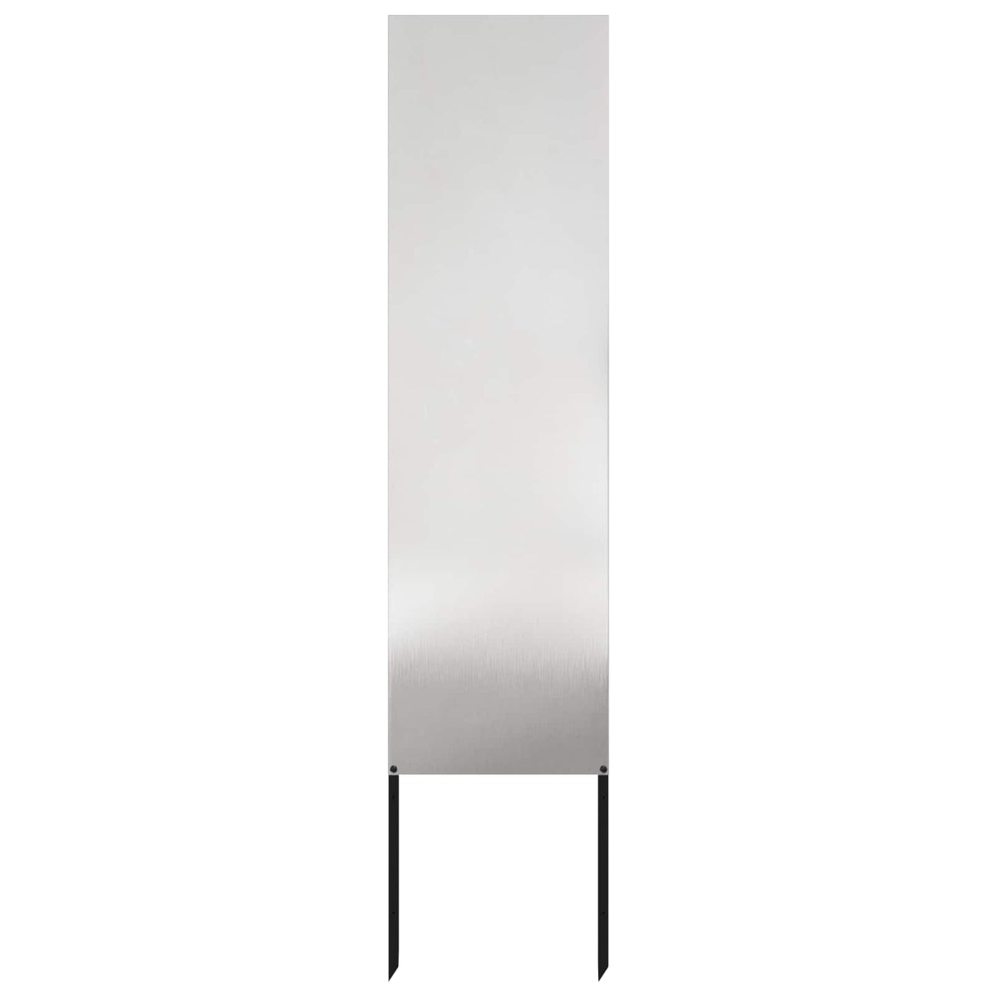 Garten Sichtschutz-Leinwand Silber 32 x 140 cm Edelstahl