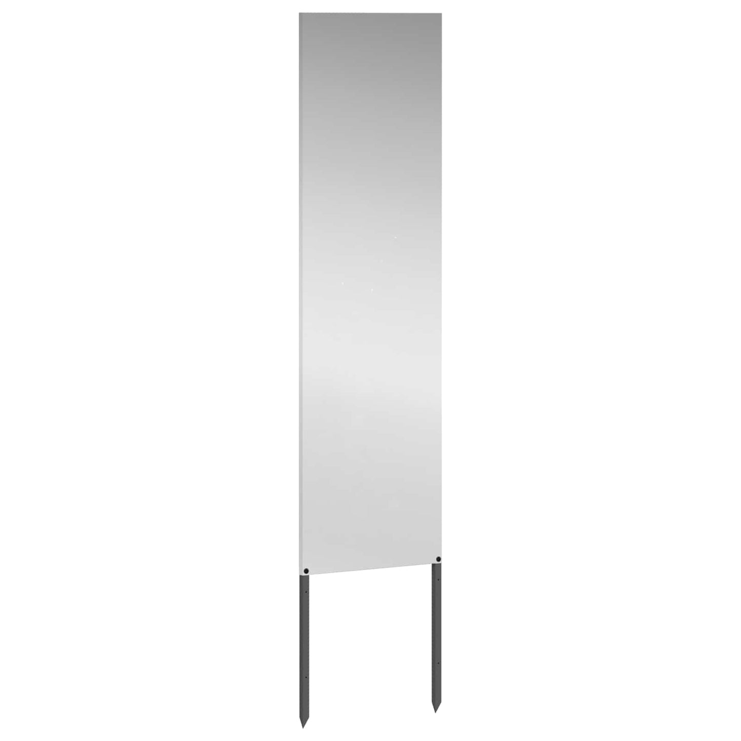 Garten Sichtschutz-Leinwand Silber 32 x 140 cm Verzinkter Stahl