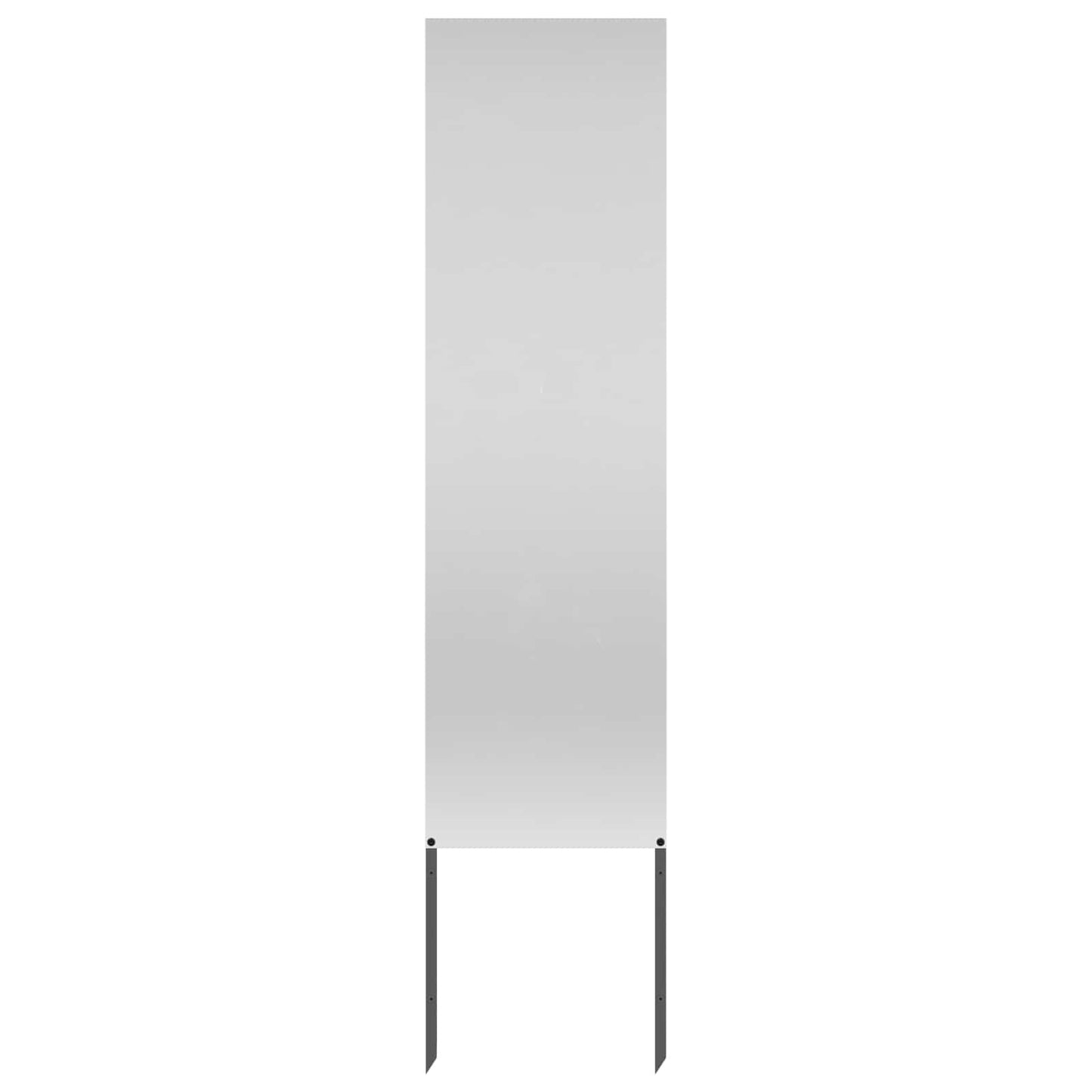 Garten Sichtschutz-Leinwand Silber 32 x 140 cm Verzinkter Stahl