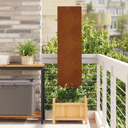 Garten Sichtschutz-Leinwand Rostoptik 32 x 140 cm