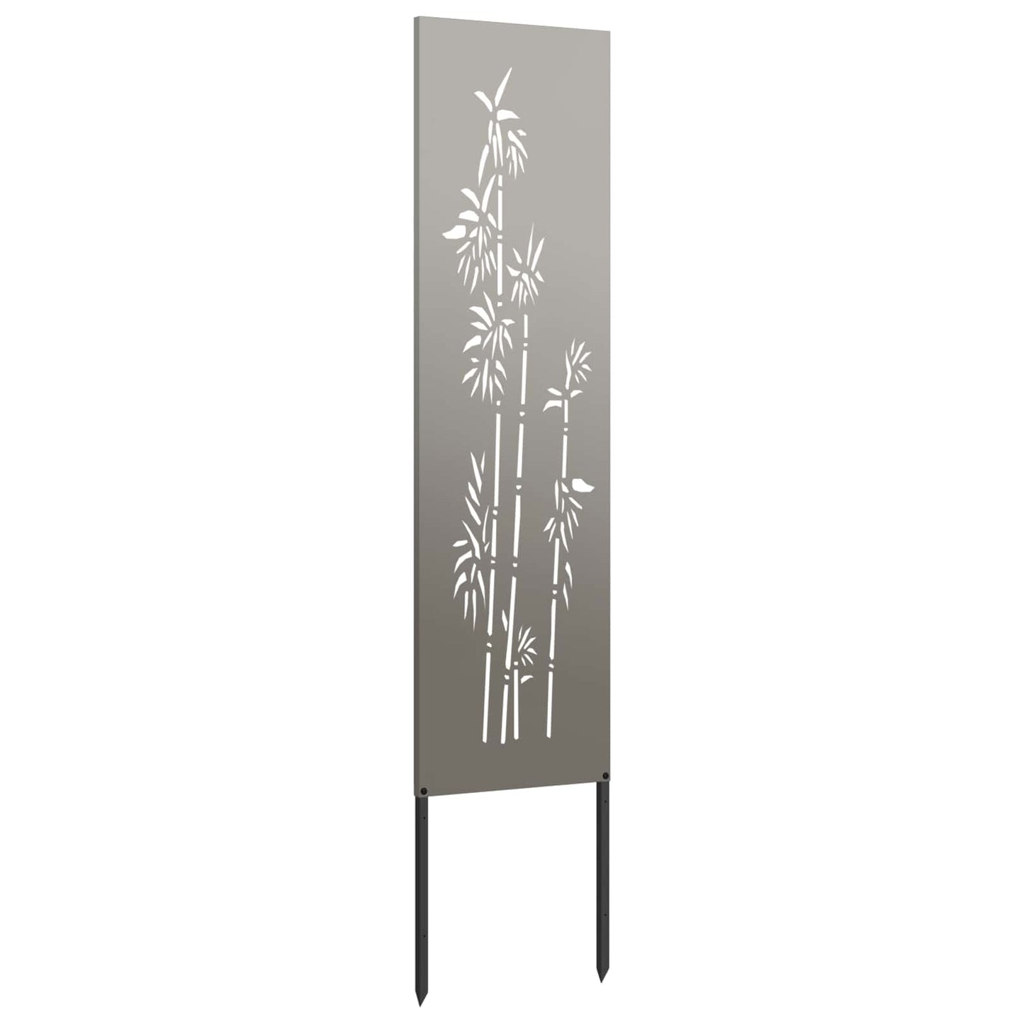 Garten Sichtschutz-Leinwand Floral Rostoptik 32 x 140 cm