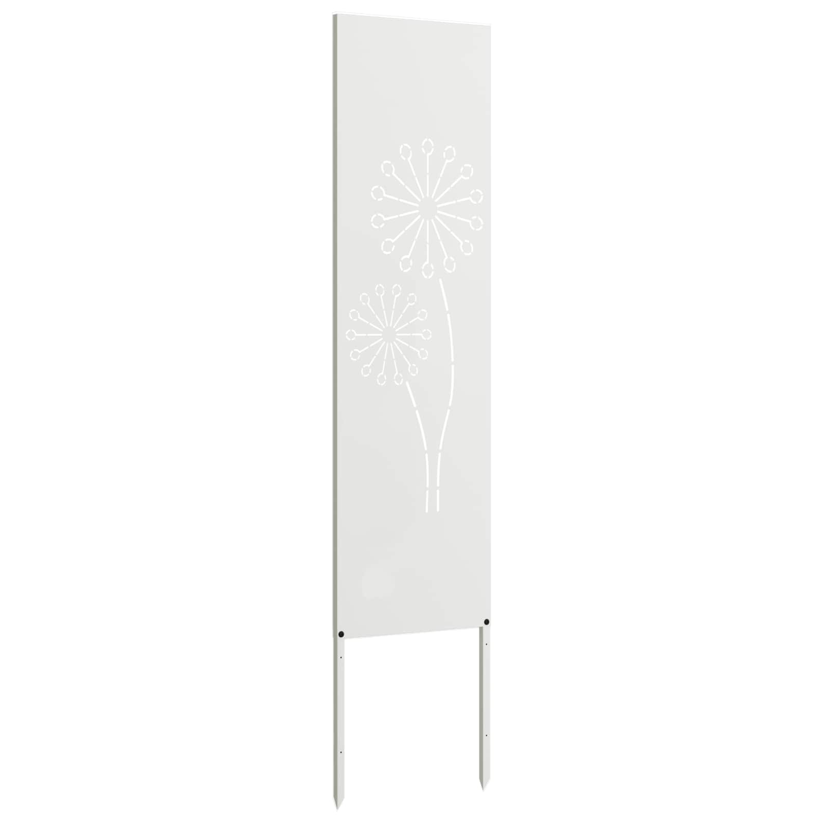 Garten Sichtschutz-Leinwand Weiß 32 x 140 cm