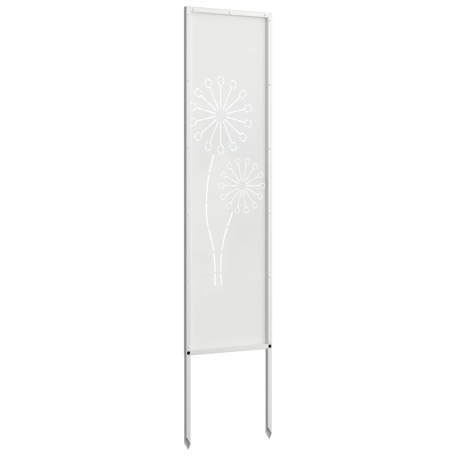 Garten Sichtschutz-Leinwand Weiß 32 x 140 cm