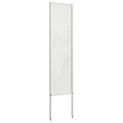Garten Sichtschutz-Leinwand Weiß 32 x 140 cm