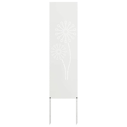 Garten Sichtschutz-Leinwand Weiß 32 x 140 cm
