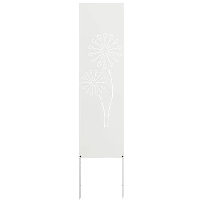 Garten Sichtschutz-Leinwand Weiß 32 x 140 cm
