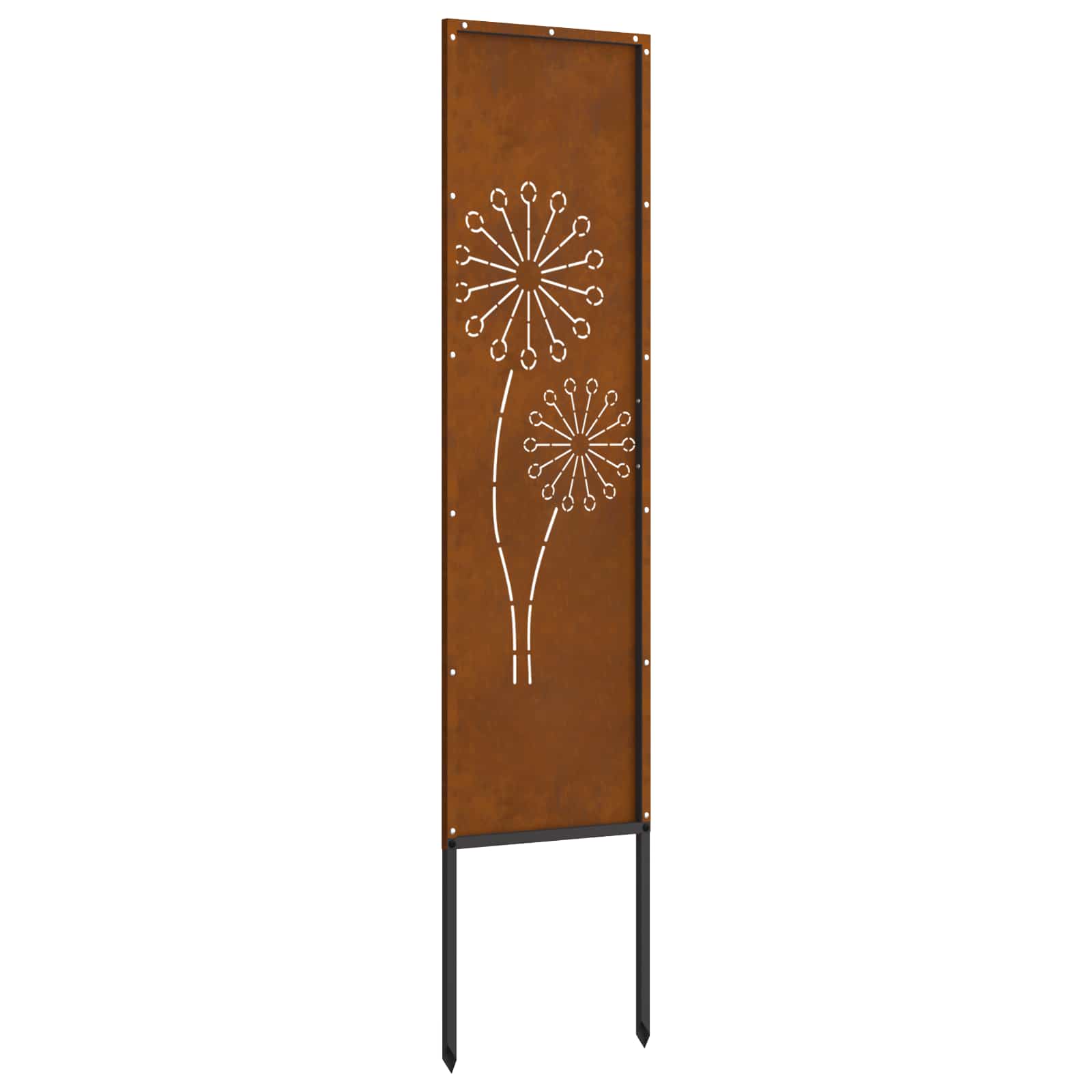 Garten Sichtschutz-Leinwand Rostoptik 32 x 140 cm