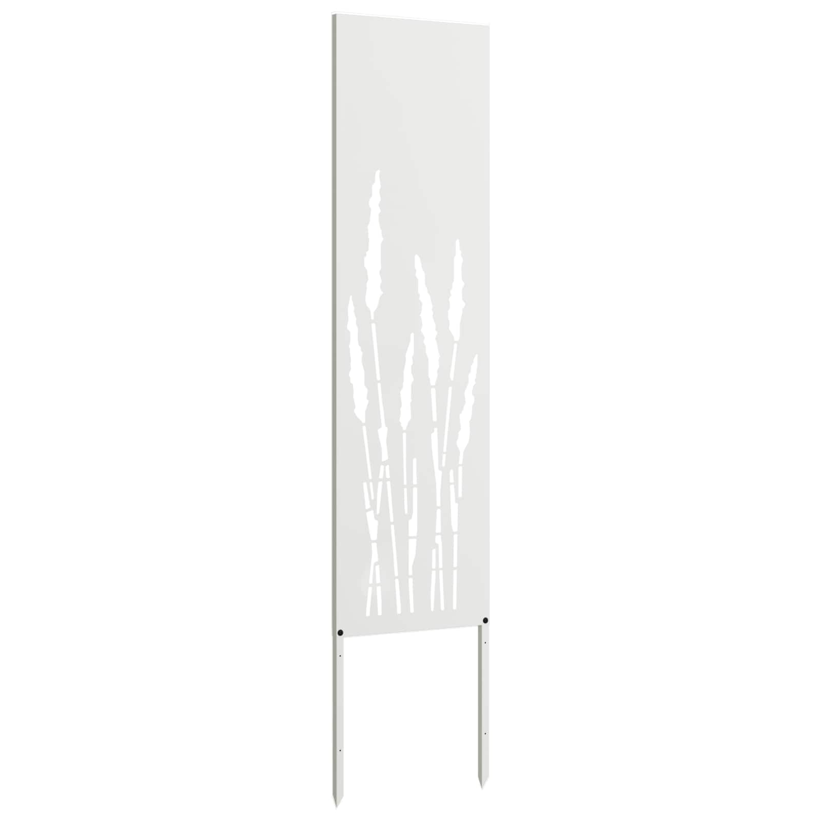 Garten Sichtschutz-Leinwand Weiß 32 x 140 cm