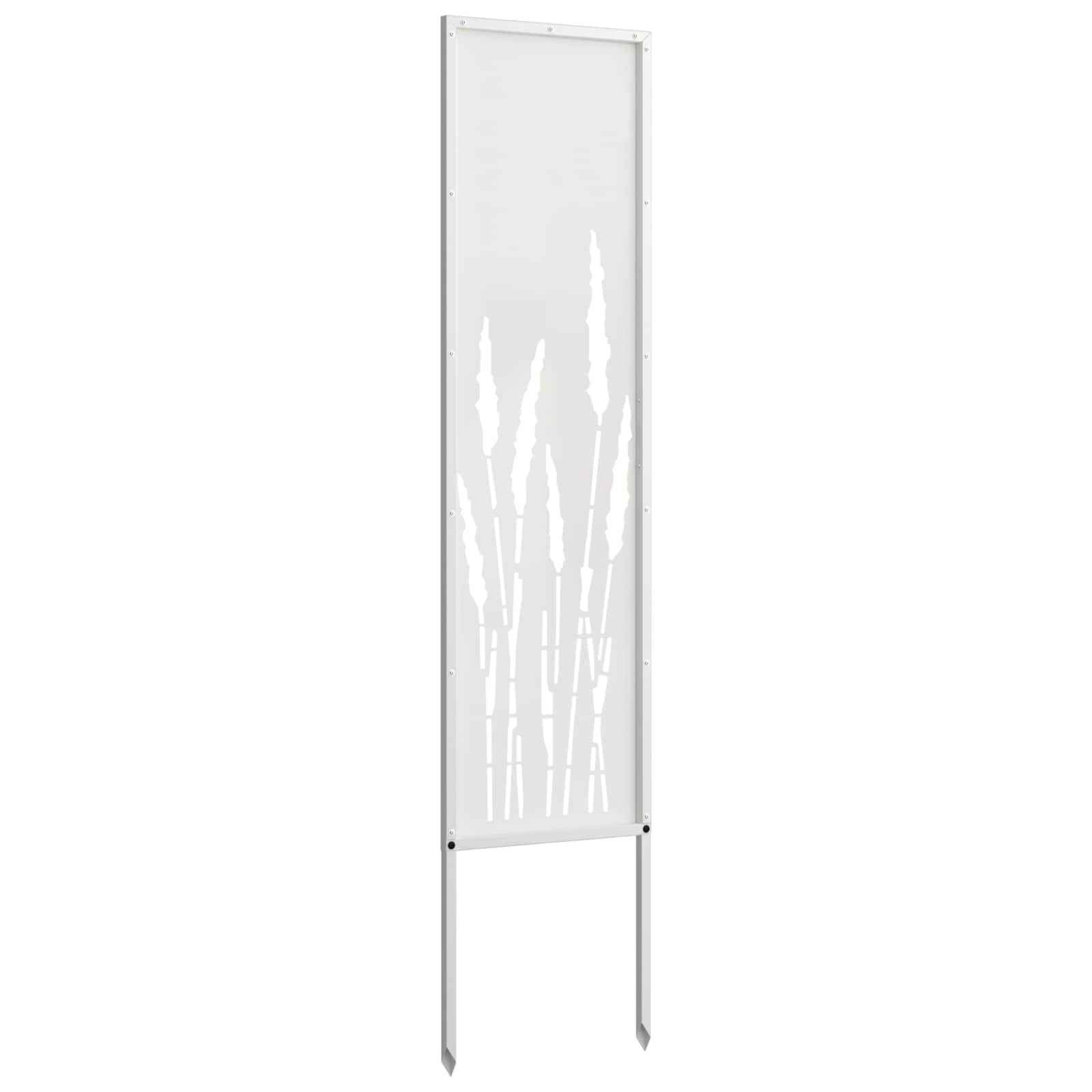Garten Sichtschutz-Leinwand Weiß 32 x 140 cm