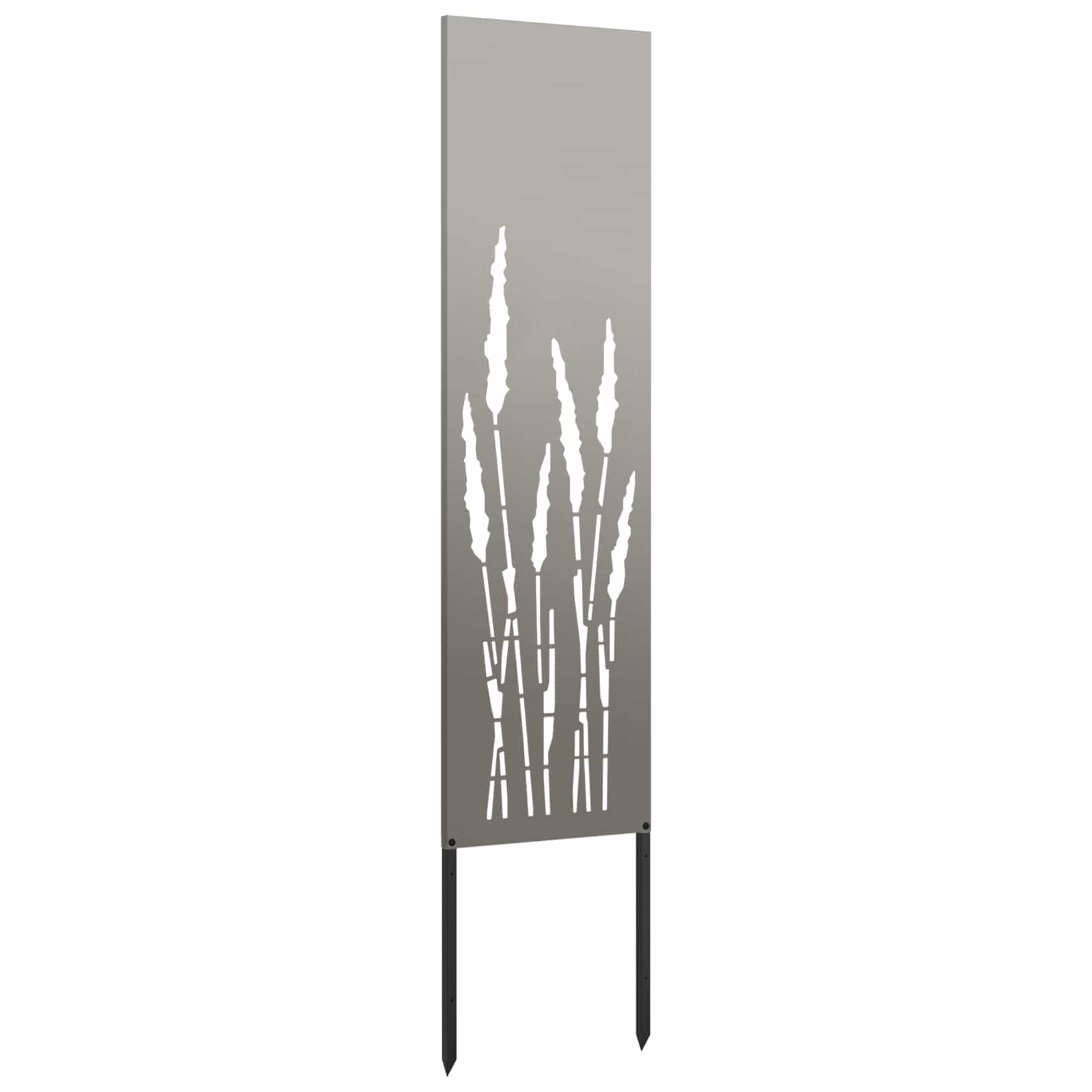 Garten Sichtschutz-Leinwand Rostig 32 x 140 cm Wetterfeststahl