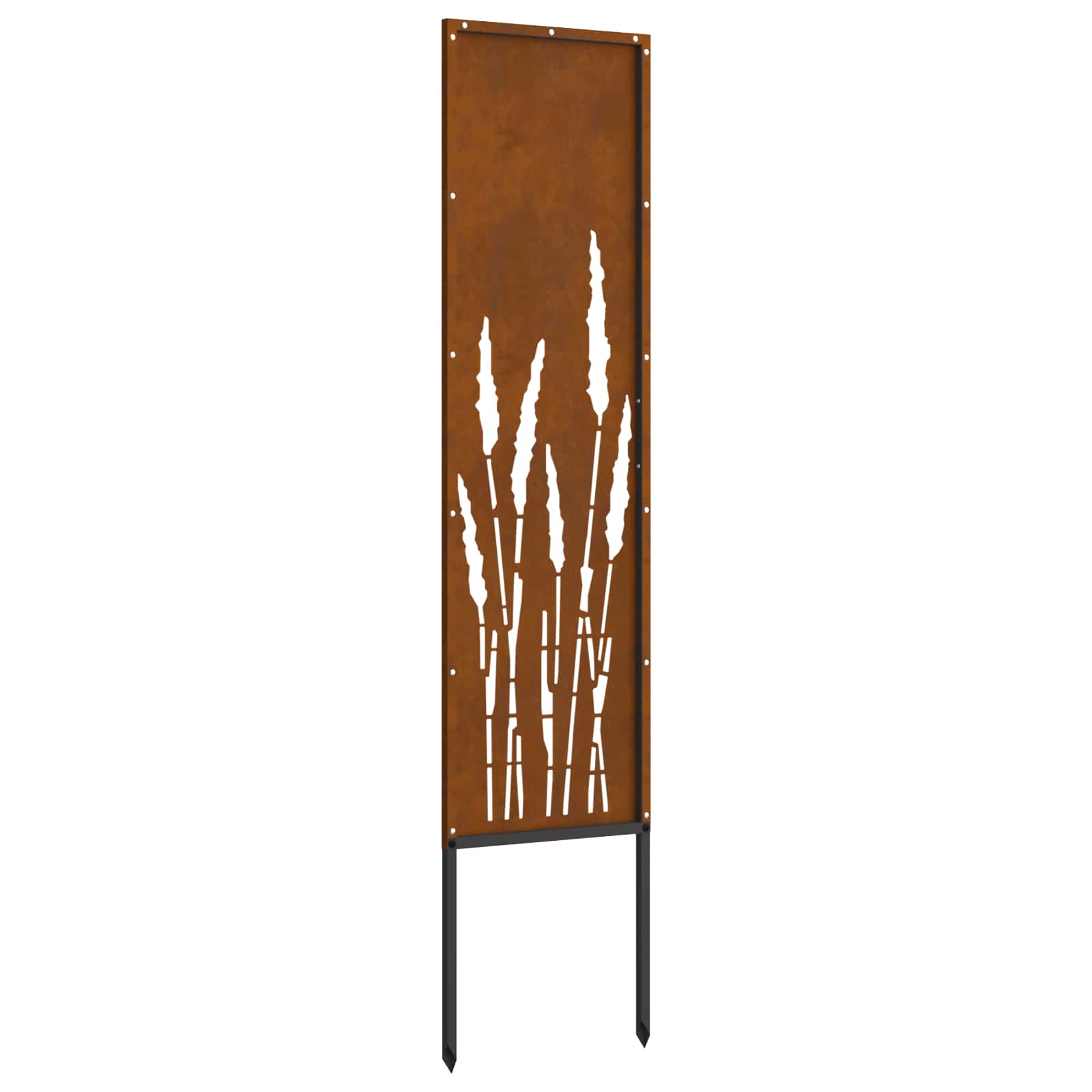 Garten Sichtschutz-Leinwand Rostig 32 x 140 cm Wetterfeststahl