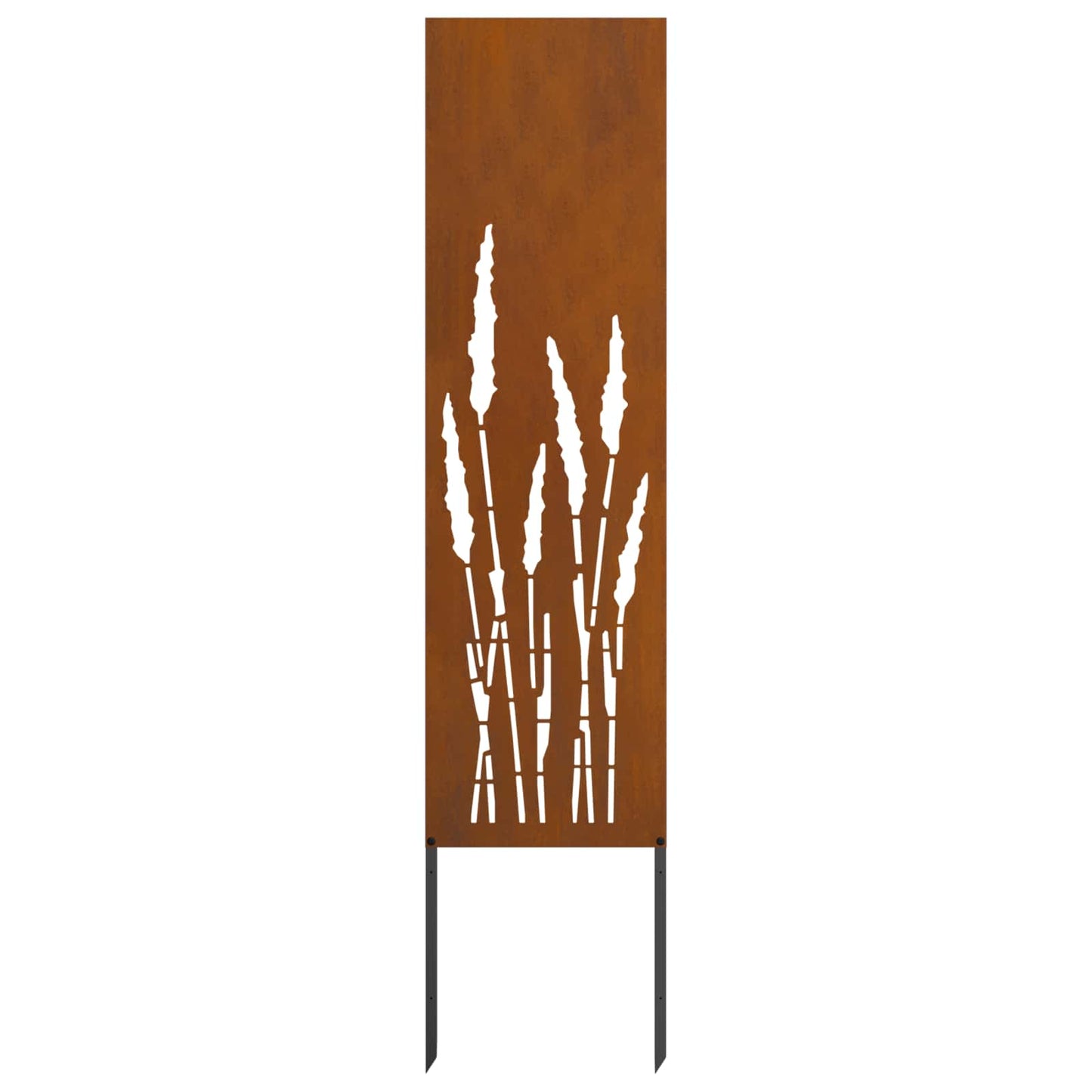 Garten Sichtschutz-Leinwand Rostig 32 x 140 cm Wetterfeststahl