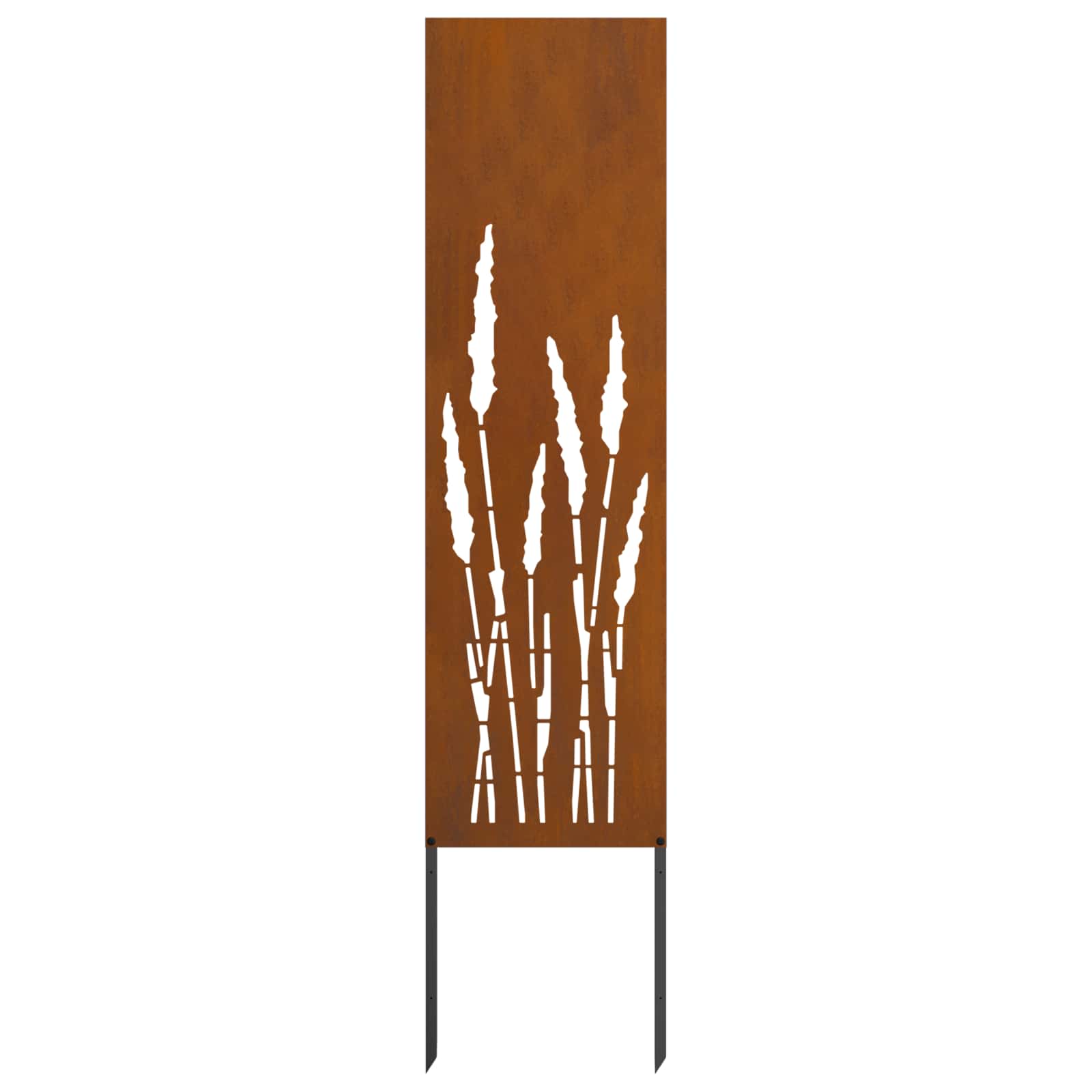 Garten Sichtschutz-Leinwand Rostig 32 x 140 cm Wetterfeststahl