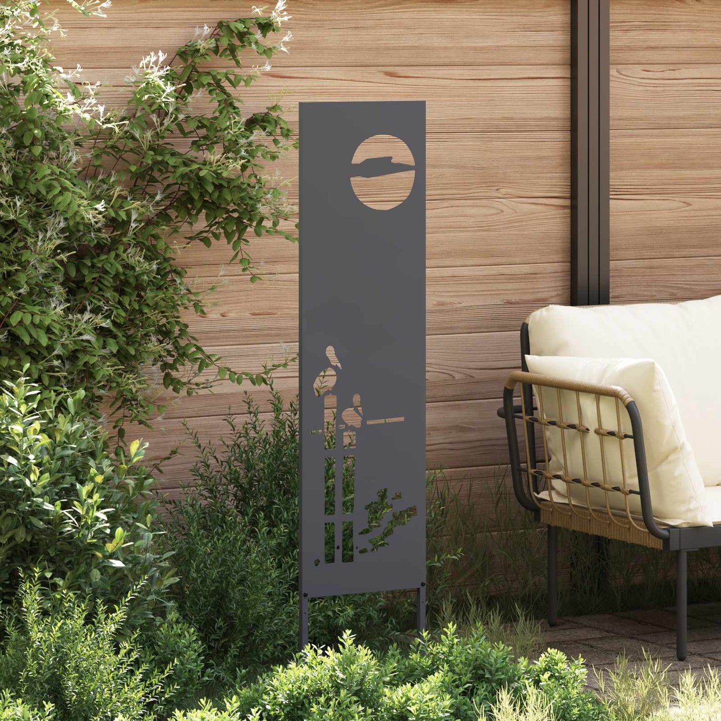 Garten Sichtschutz-Leinwand Anthrazit 32 x 140 cm