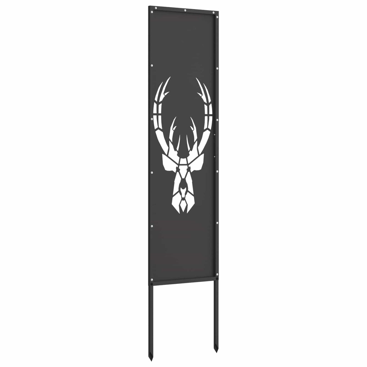 Garten Sichtschutz-Leinwand Tiermuster Schwarz 32 x 140 cm