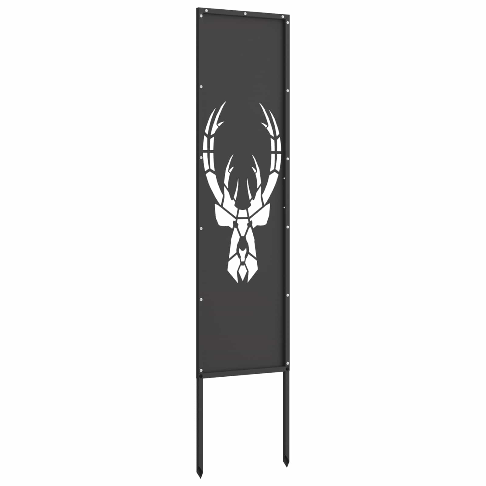 Garten Sichtschutz-Leinwand Tiermuster Schwarz 32 x 140 cm