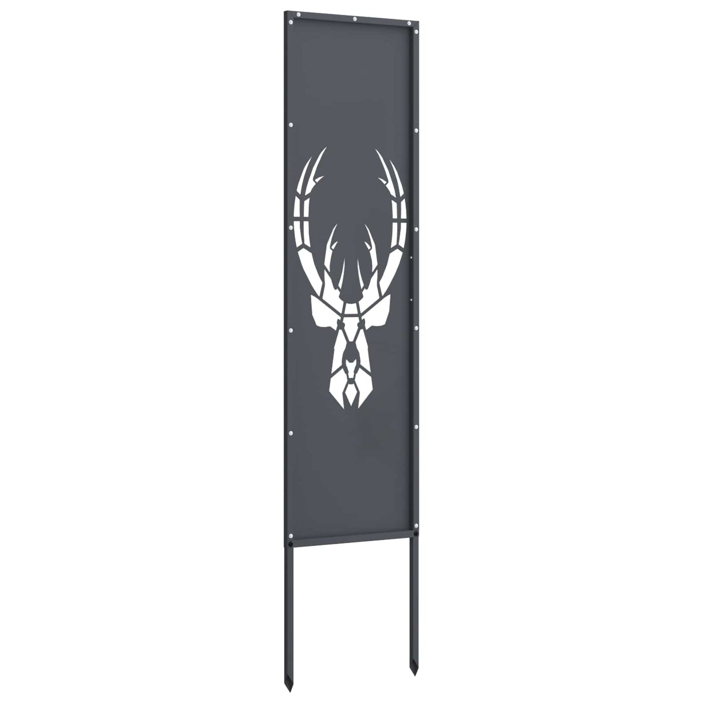 Garten Sichtschutz-Leinwand Tiermuster Anthrazit 32 x 140 cm