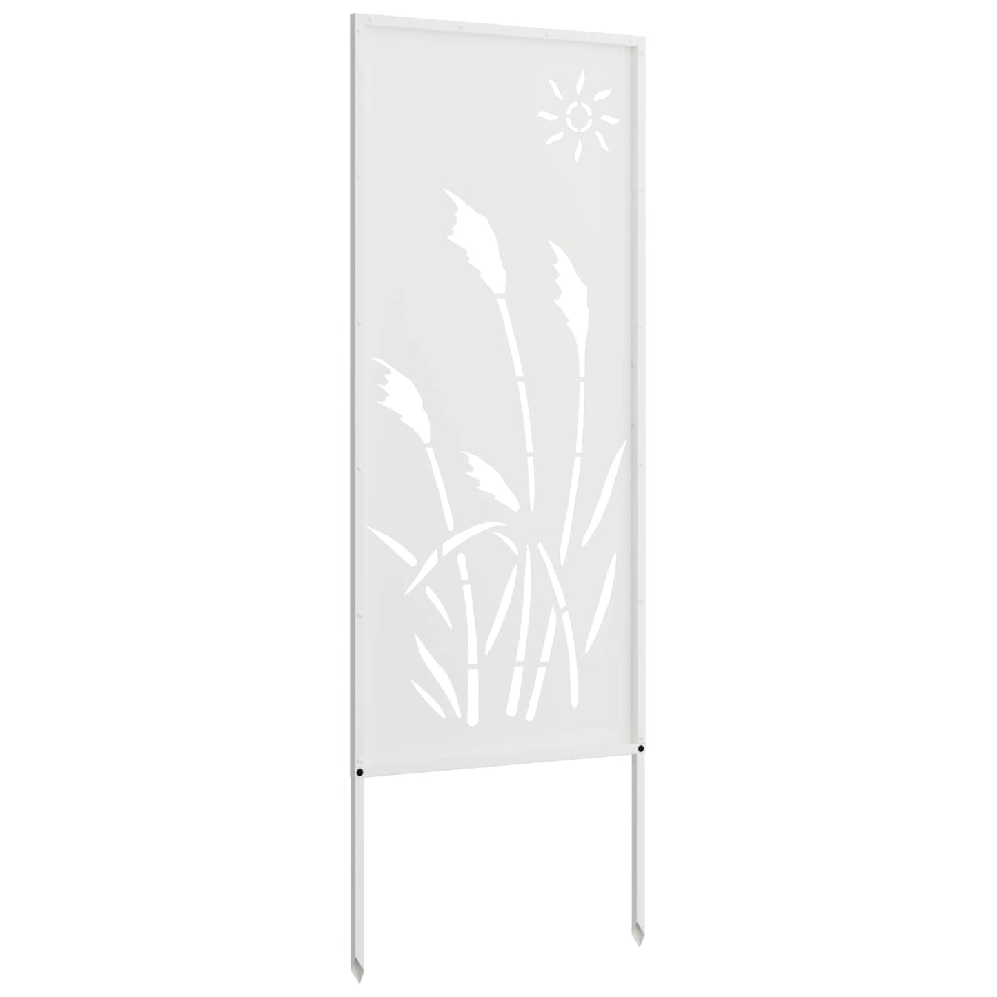 Garten Sichtschutz-Leinwand Weiß 50 x 140 cm