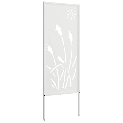 Garten Sichtschutz-Leinwand Weiß 50 x 140 cm