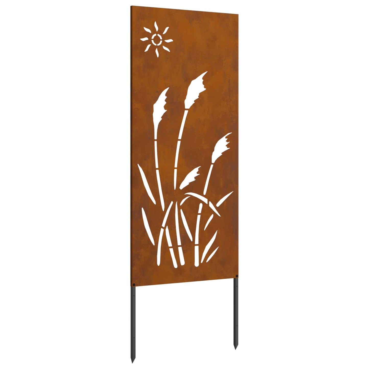 Garten Sichtschutz-Leinwand Rostoptik 50 x 140 cm