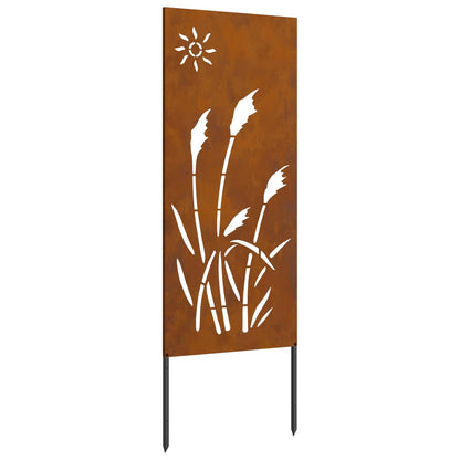 Garten Sichtschutz-Leinwand Rostoptik 50 x 140 cm