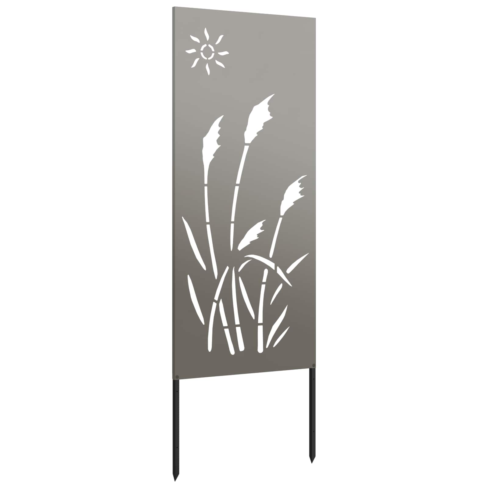 Garten Sichtschutz-Leinwand Rostoptik 50 x 140 cm
