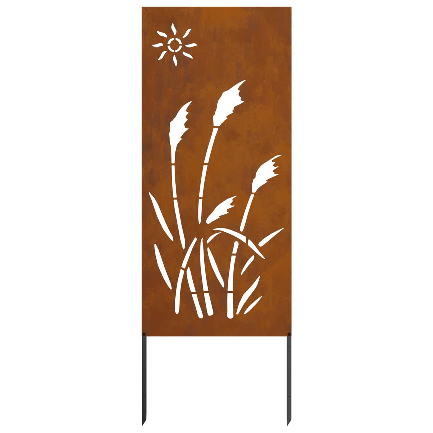 Garten Sichtschutz-Leinwand Rostoptik 50 x 140 cm