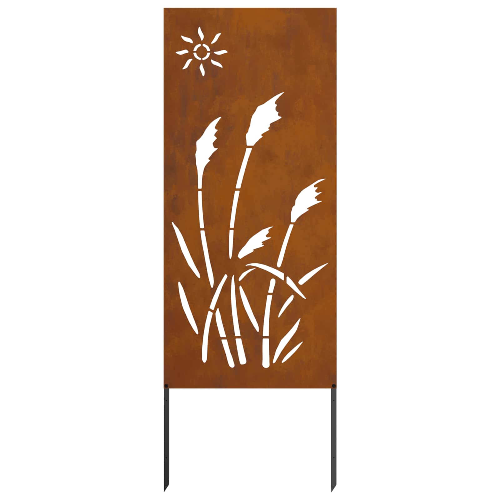 Garten Sichtschutz-Leinwand Rostoptik 50 x 140 cm