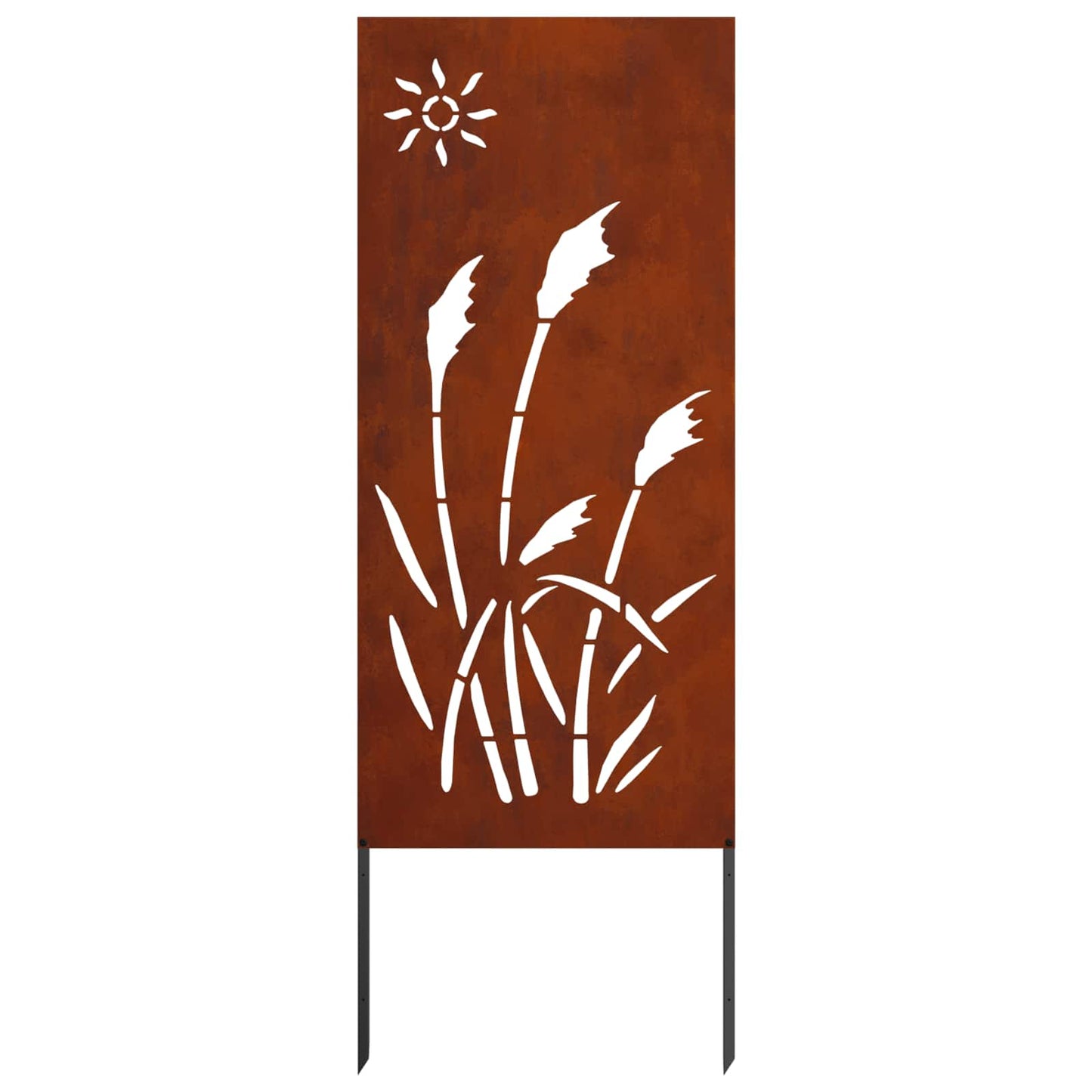 Garten Sichtschutz-Leinwand Rostoptik 50 x 140 cm
