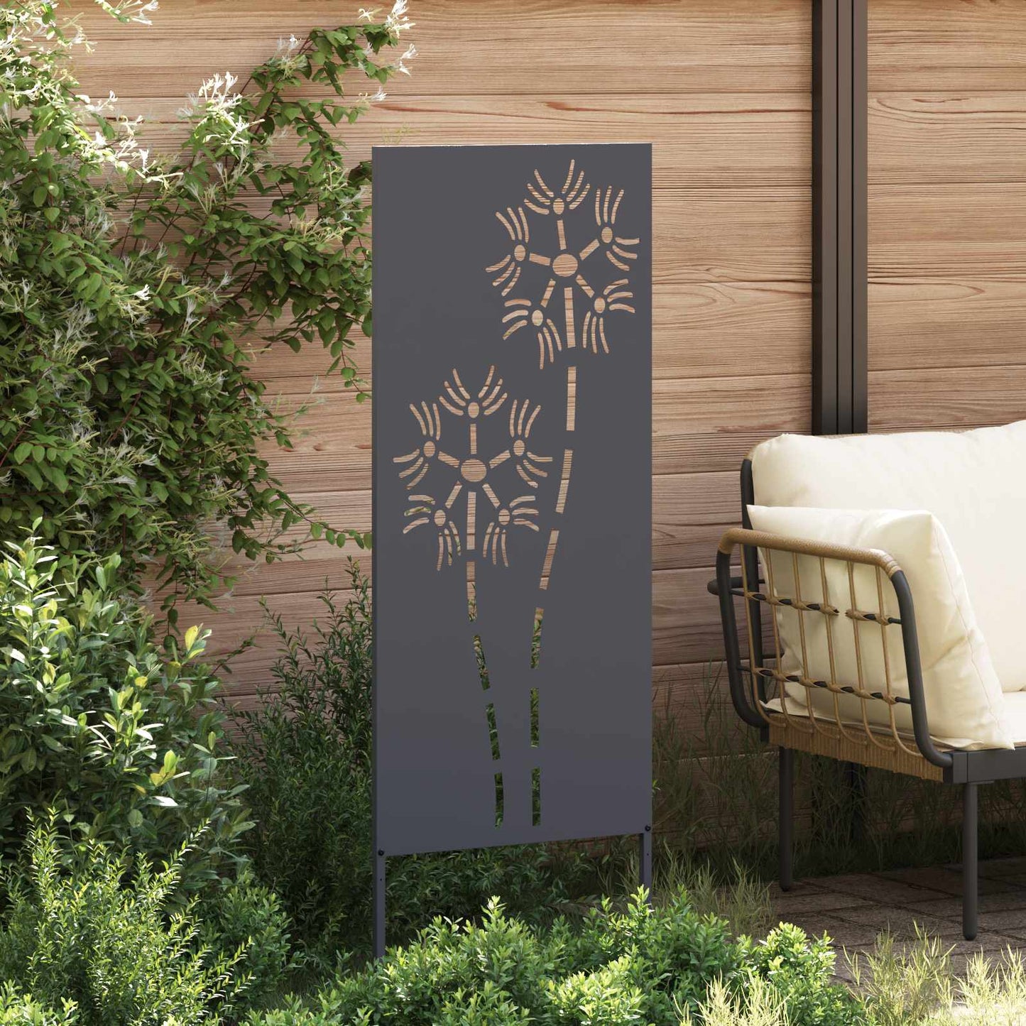 Garten Sichtschutz-Leinwand Anthrazit 50 x 140 cm