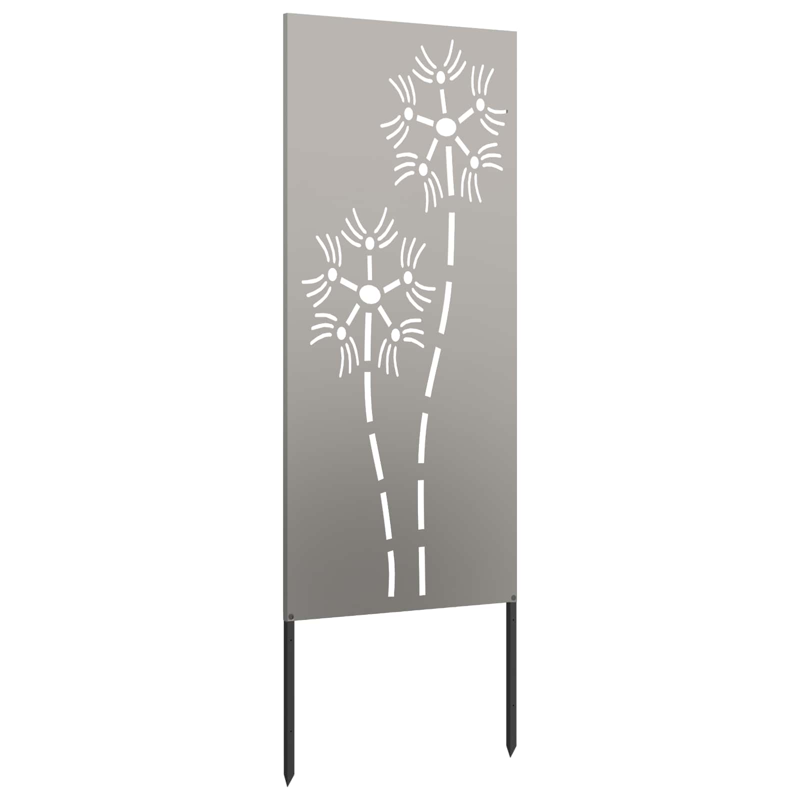 Garten Sichtschutz-Leinwand Rostoptik 50 x 140 cm