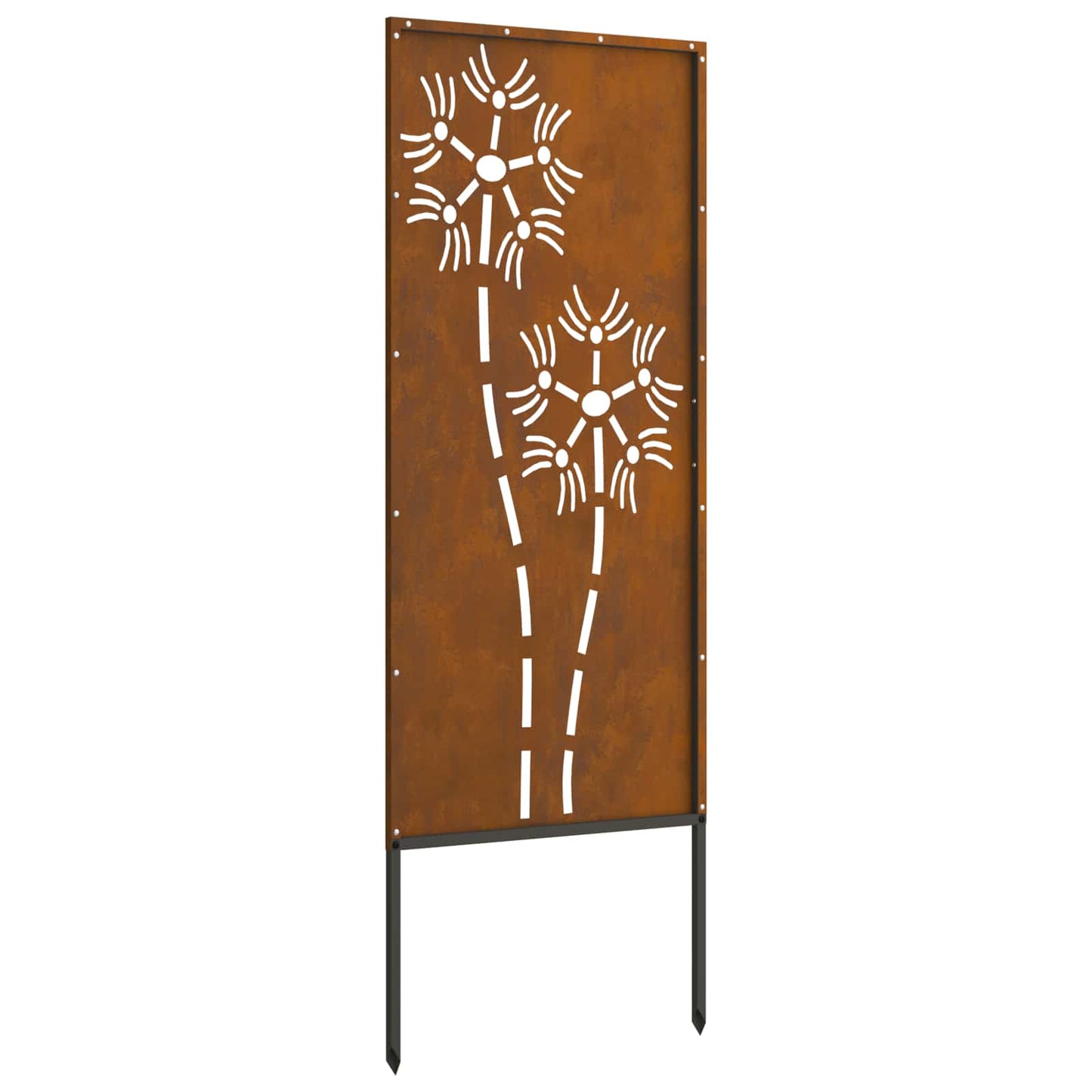 Garten Sichtschutz-Leinwand Rostoptik 50 x 140 cm