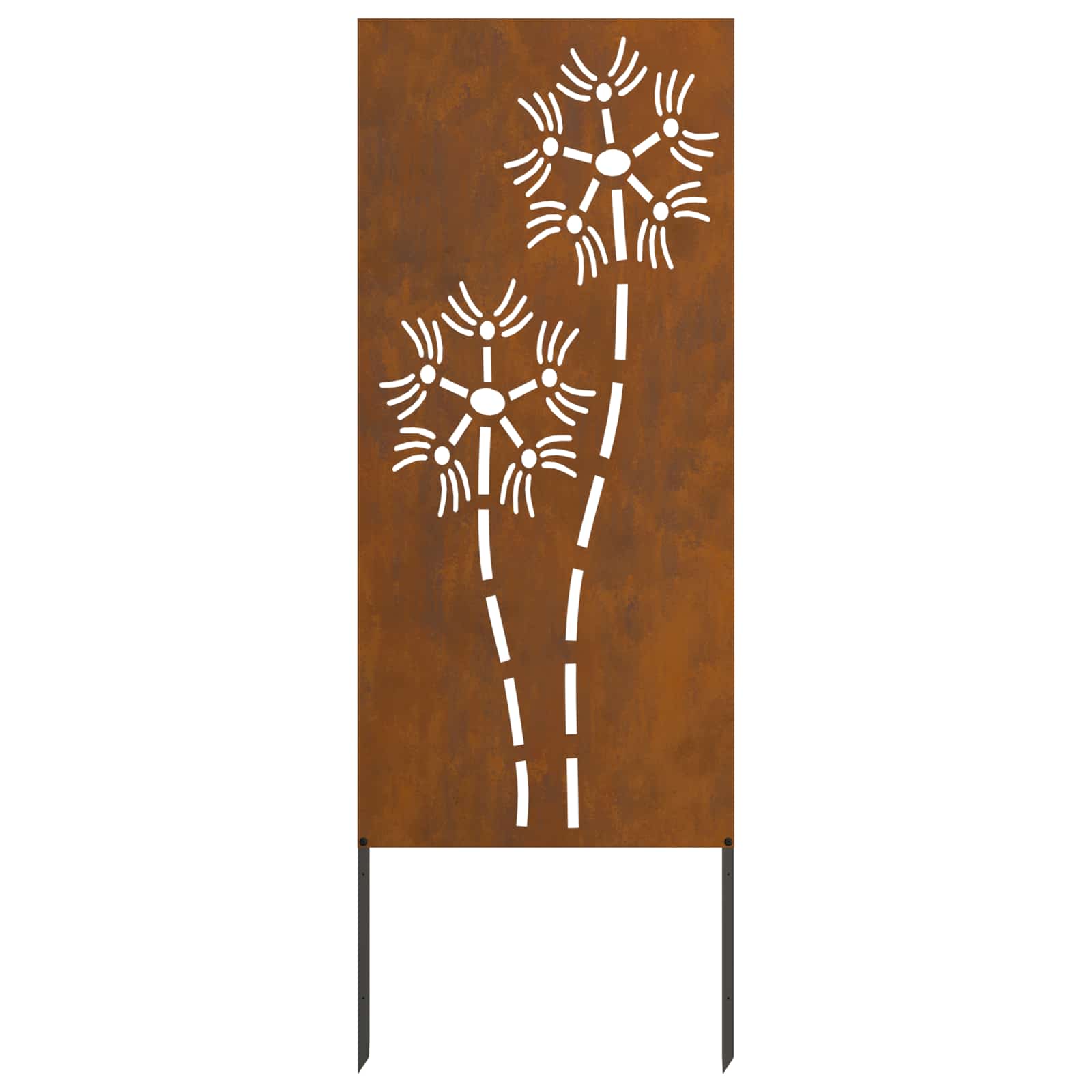 Garten Sichtschutz-Leinwand Rostoptik 50 x 140 cm