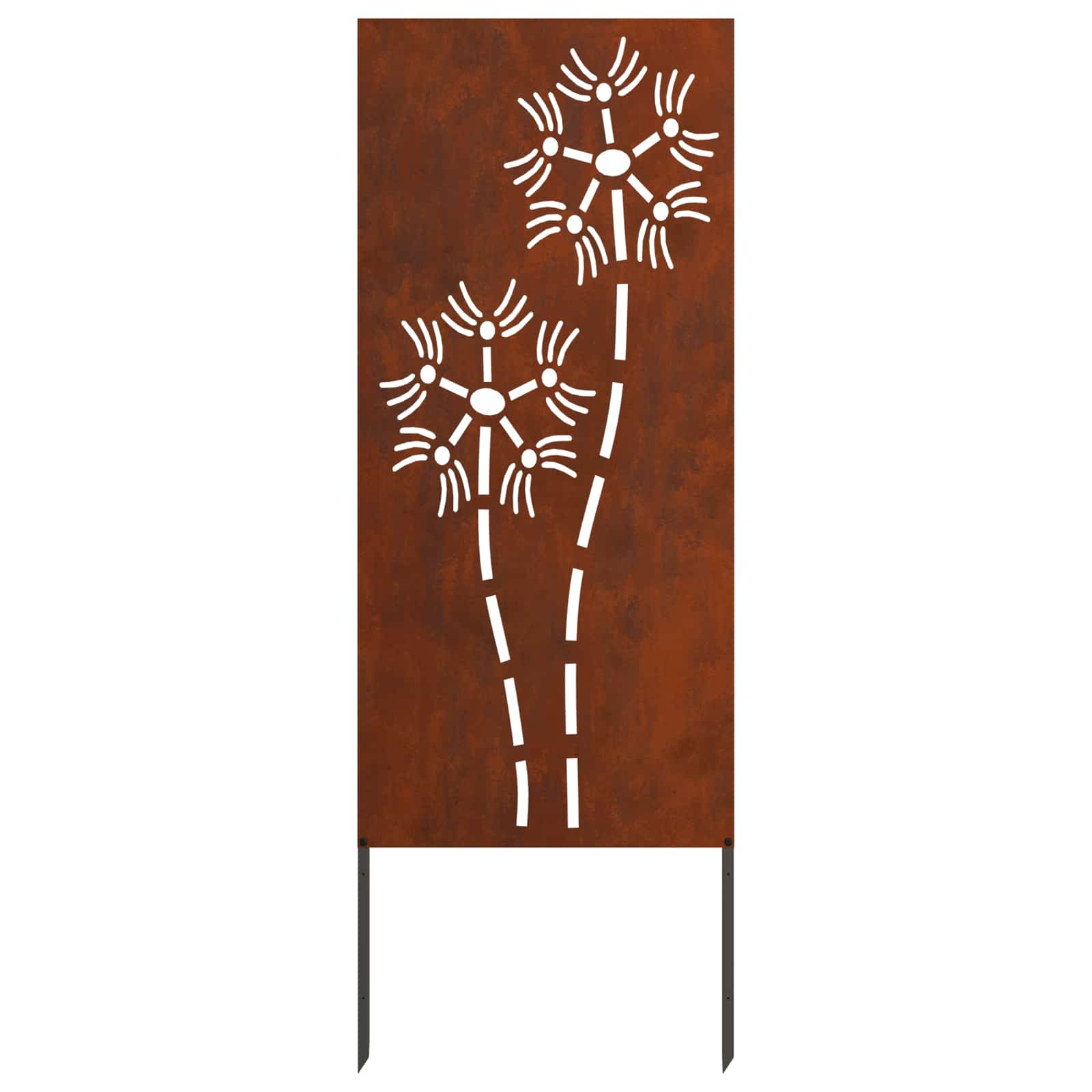 Garten Sichtschutz-Leinwand Rostoptik 50 x 140 cm