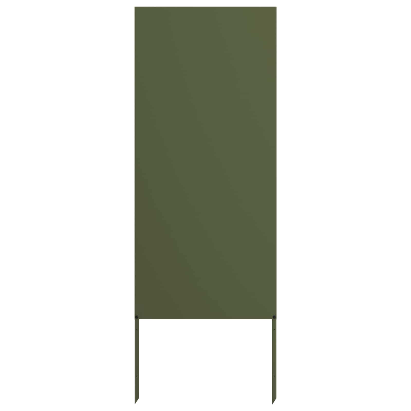 Garten Sichtschutz-Leinwand Olivgrün 50 x 140 cm