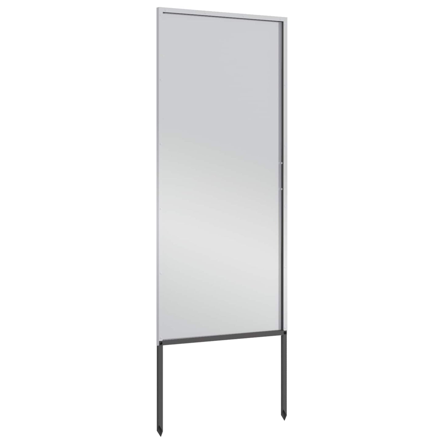 Garten Sichtschutz-Leinwand Silber 50 x 140 cm Verzinkter Stahl