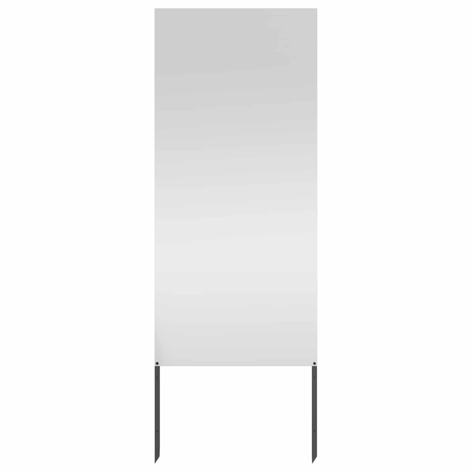 Garten Sichtschutz-Leinwand Silber 50 x 140 cm Verzinkter Stahl