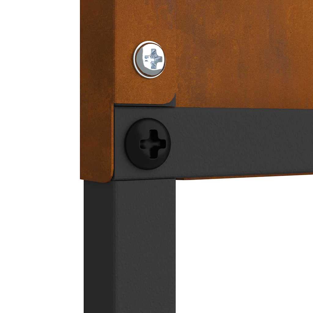 Garten Sichtschutz-Leinwand Rostoptik 50 x 140 cm