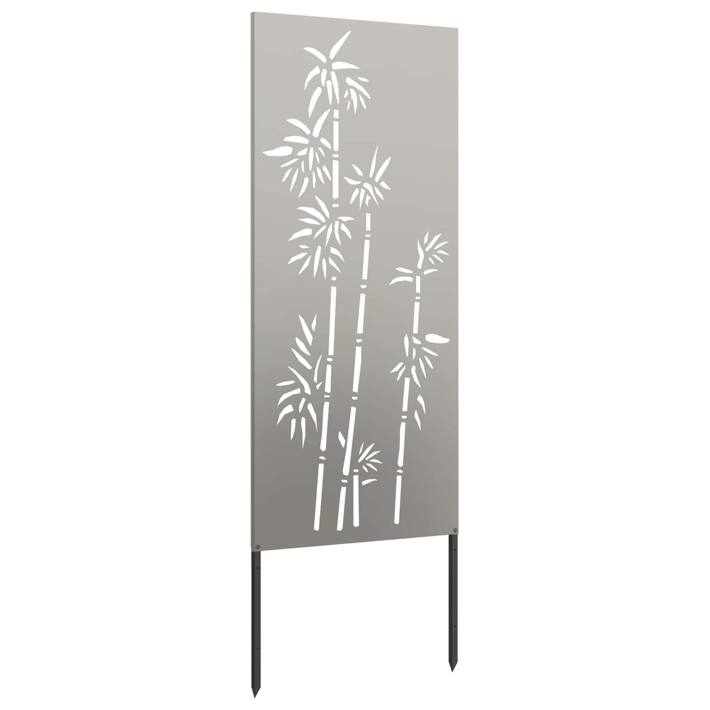 Garten Sichtschutz-Leinwand Floral Rostoptik 50 x 140 cm