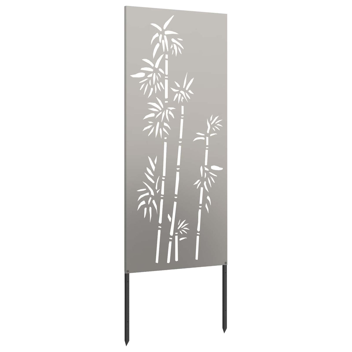 Garten Sichtschutz-Leinwand Floral Rostoptik 50 x 140 cm