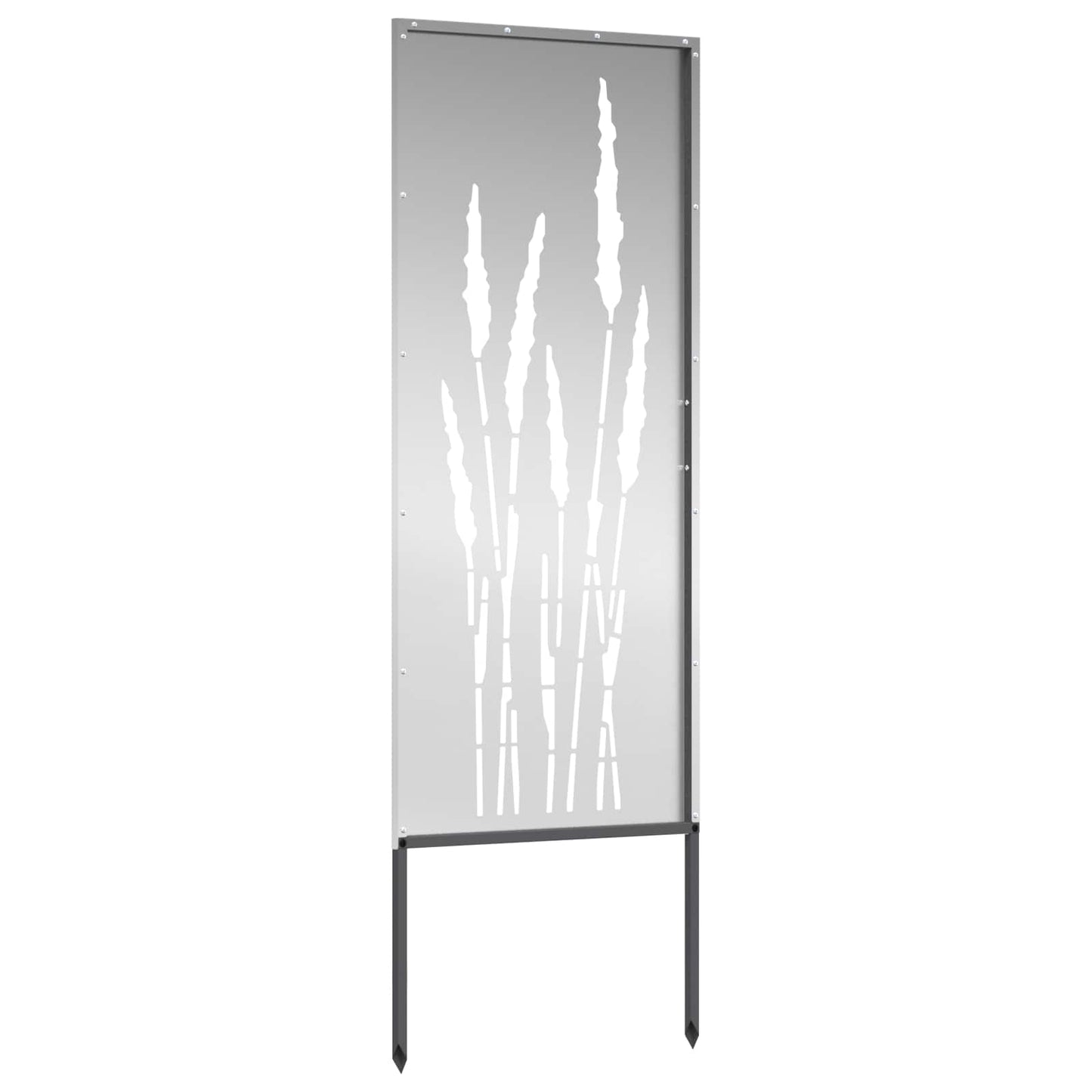 Garten Sichtschutz-Leinwand Silber 50 x 140 cm Verzinkter Stahl