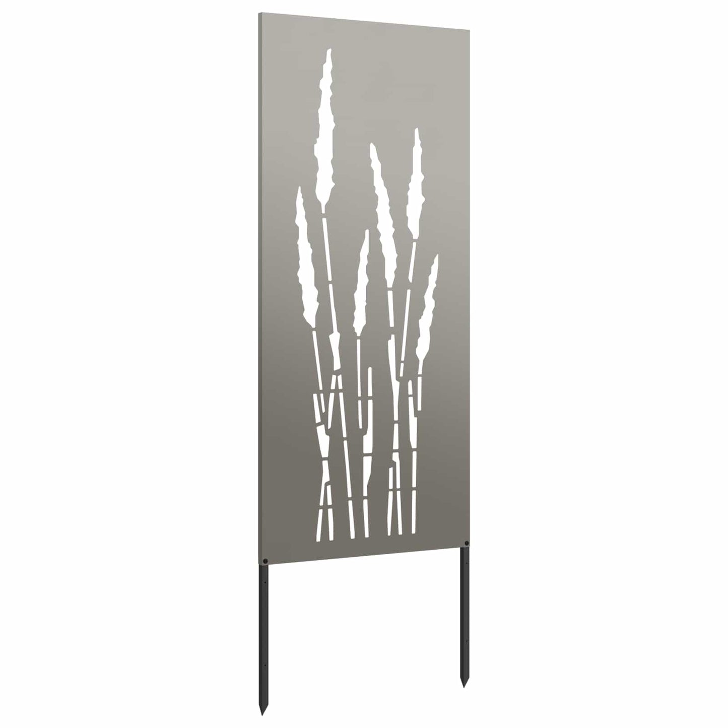 Garten Sichtschutz-Leinwand Floral Rostoptik 50 x 140 cm
