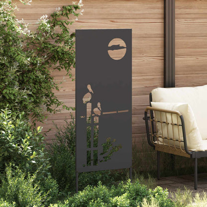 Garten Sichtschutz-Leinwand Schwarz 50 x 140 cm