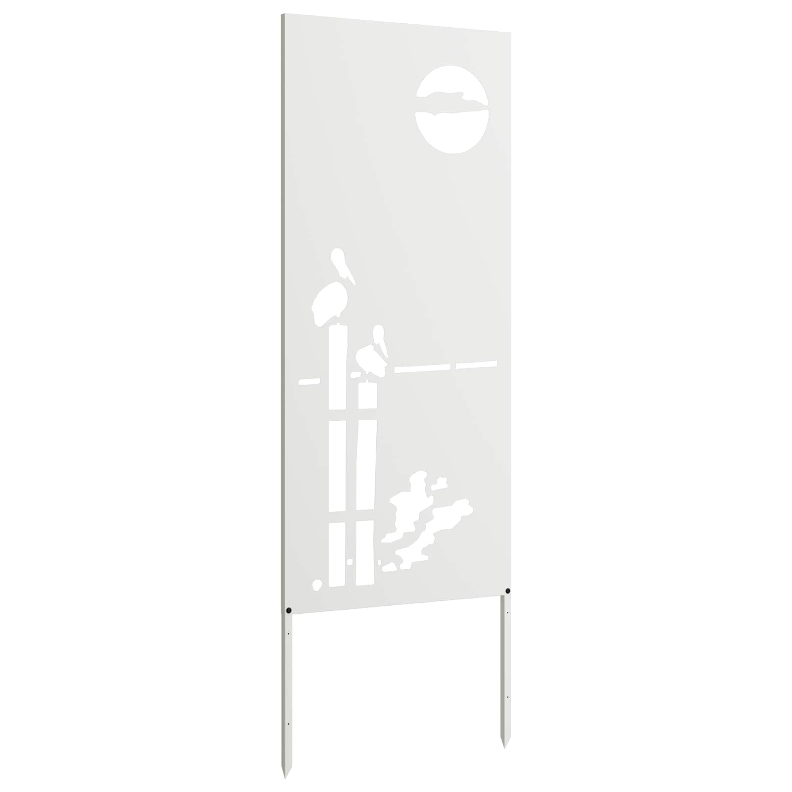 Garten Sichtschutz-Leinwand Weiß 50 x 140 cm