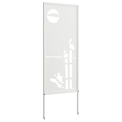Garten Sichtschutz-Leinwand Weiß 50 x 140 cm